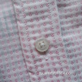 Мужские розовые рубашки с длинными рукавами и лацканами из 100% хлопка с принтом
